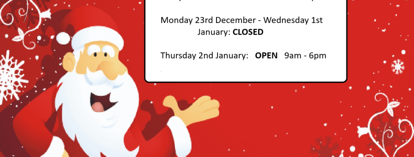 Cheltenham Chiropractic Clinic Christmas opening hours 2024